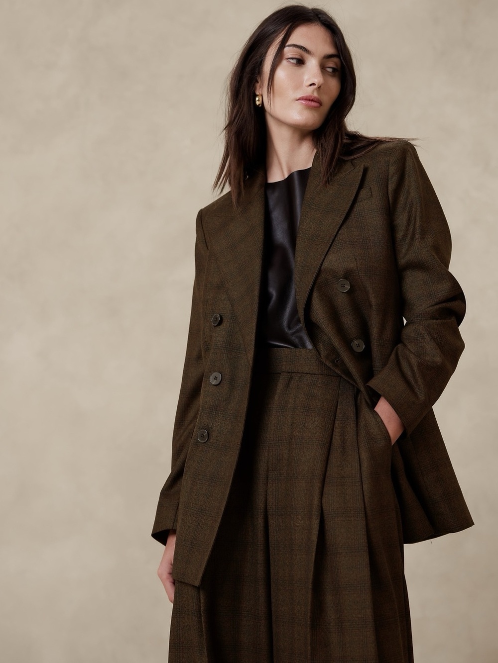 Banana Republic Vasto Italian Wool Relaxed Blazer